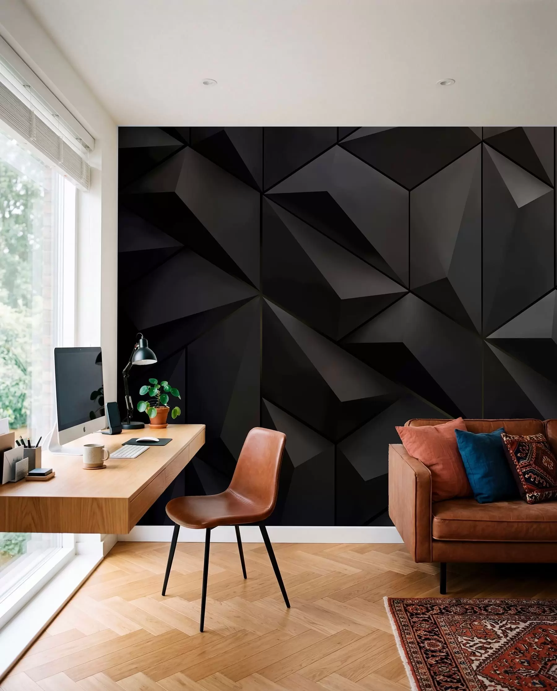 murais de parede Painéis triangulares u79936