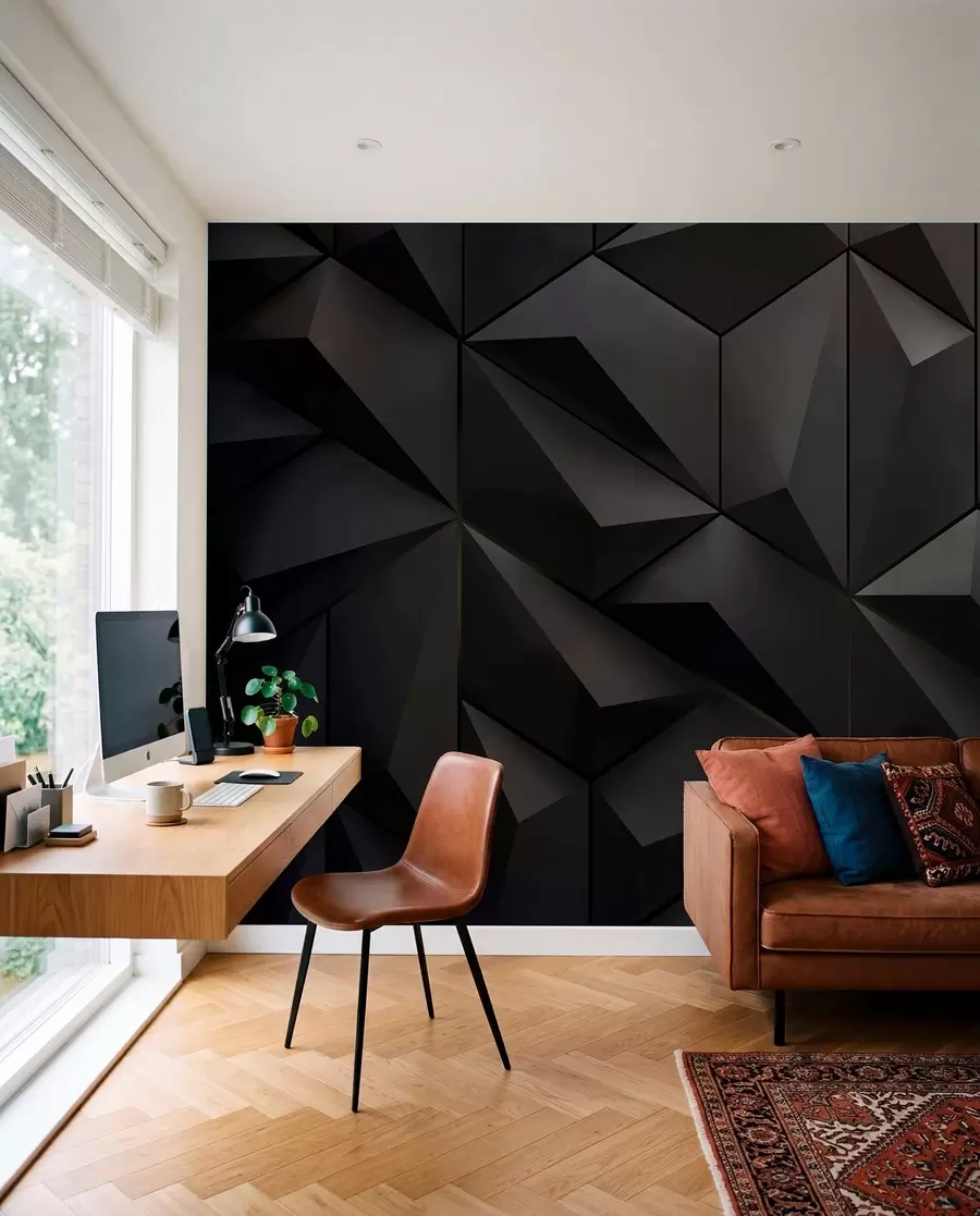 murais de parede Painéis triangulares u79936