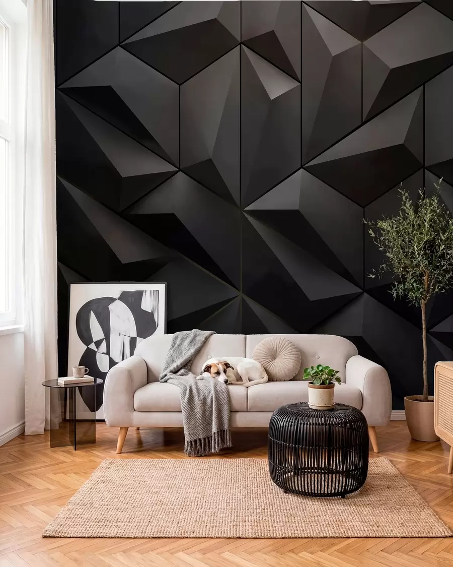 murais de parede Painéis triangulares u79936