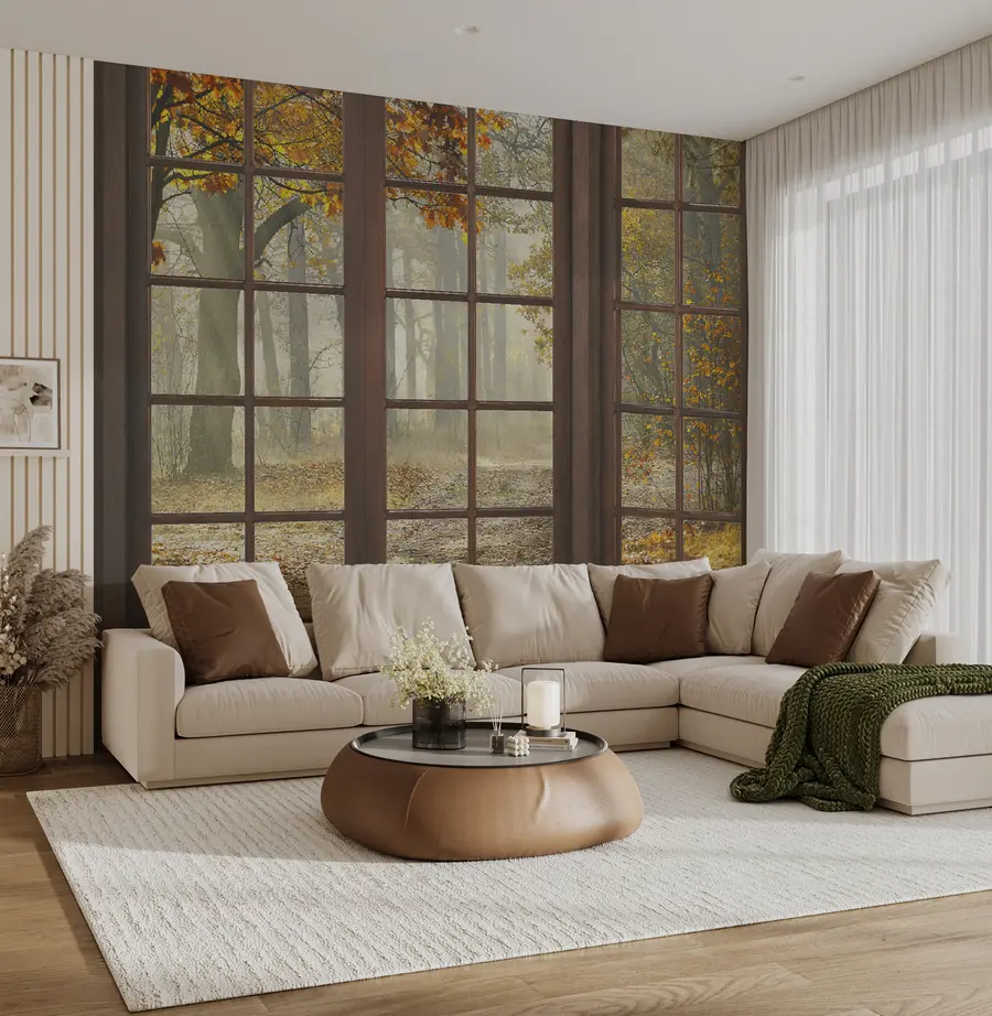 murais de parede Fora da janela outono u02605