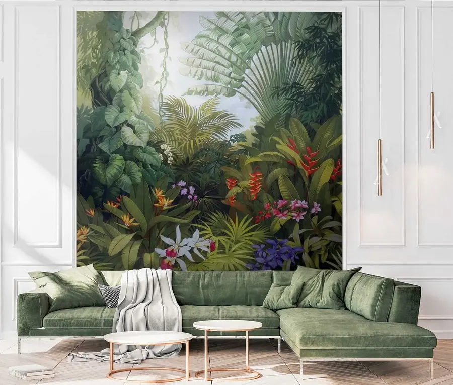 murais de parede Floresta tropical brilhante u02708