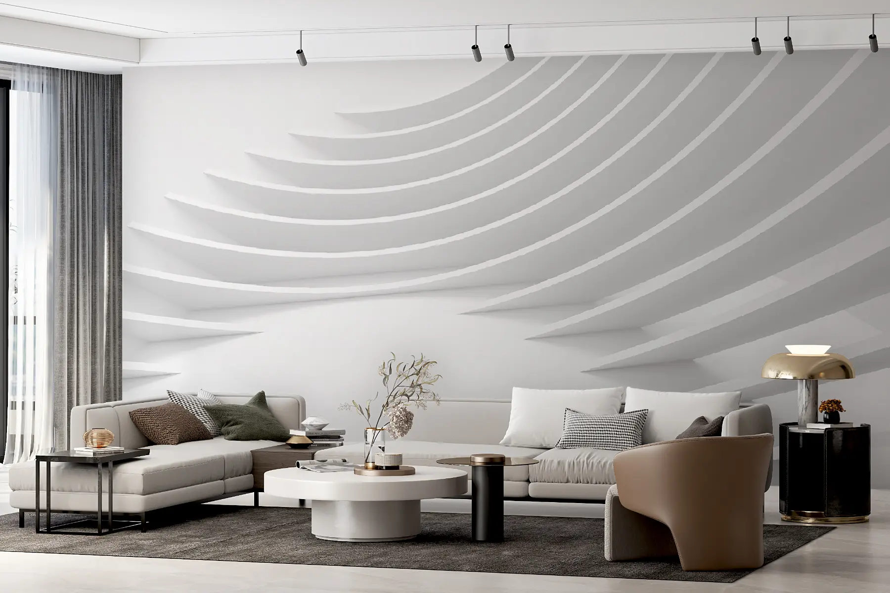 murais de parede Listras 3D u08390