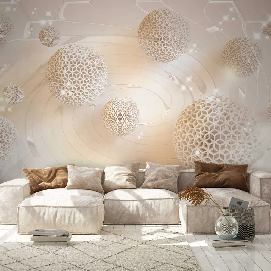 murais de parede Esferas de rede e purpurinas u12282