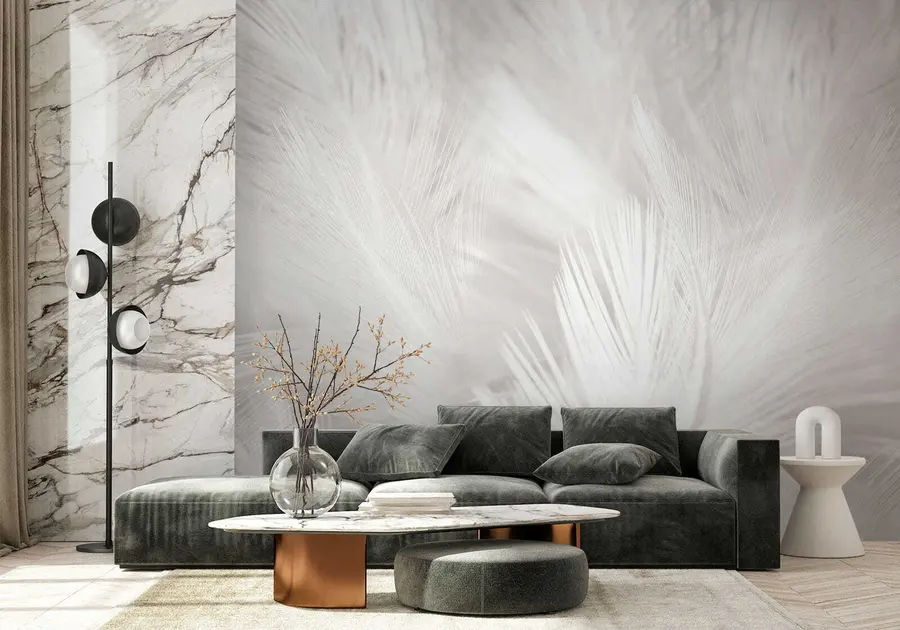 murais de parede Penas brancas u15622