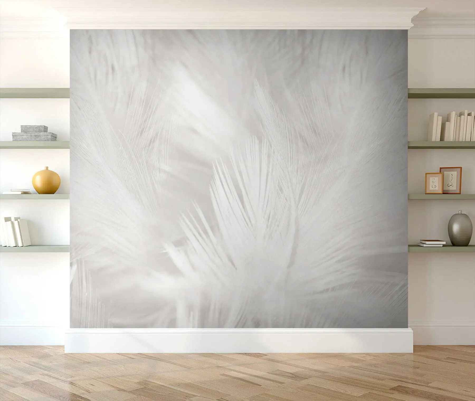 murais de parede Penas brancas u15622