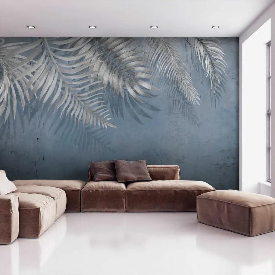 murais de parede Parede vintage com folhas u18312