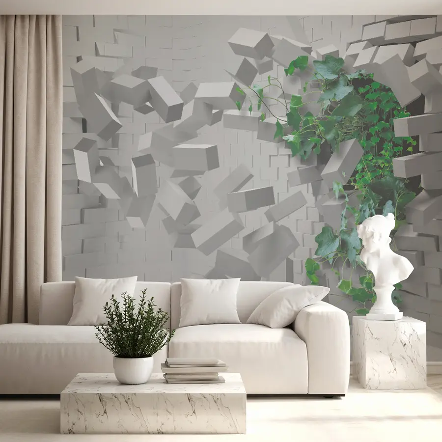 murais de parede Ivy rompe a parede u22697