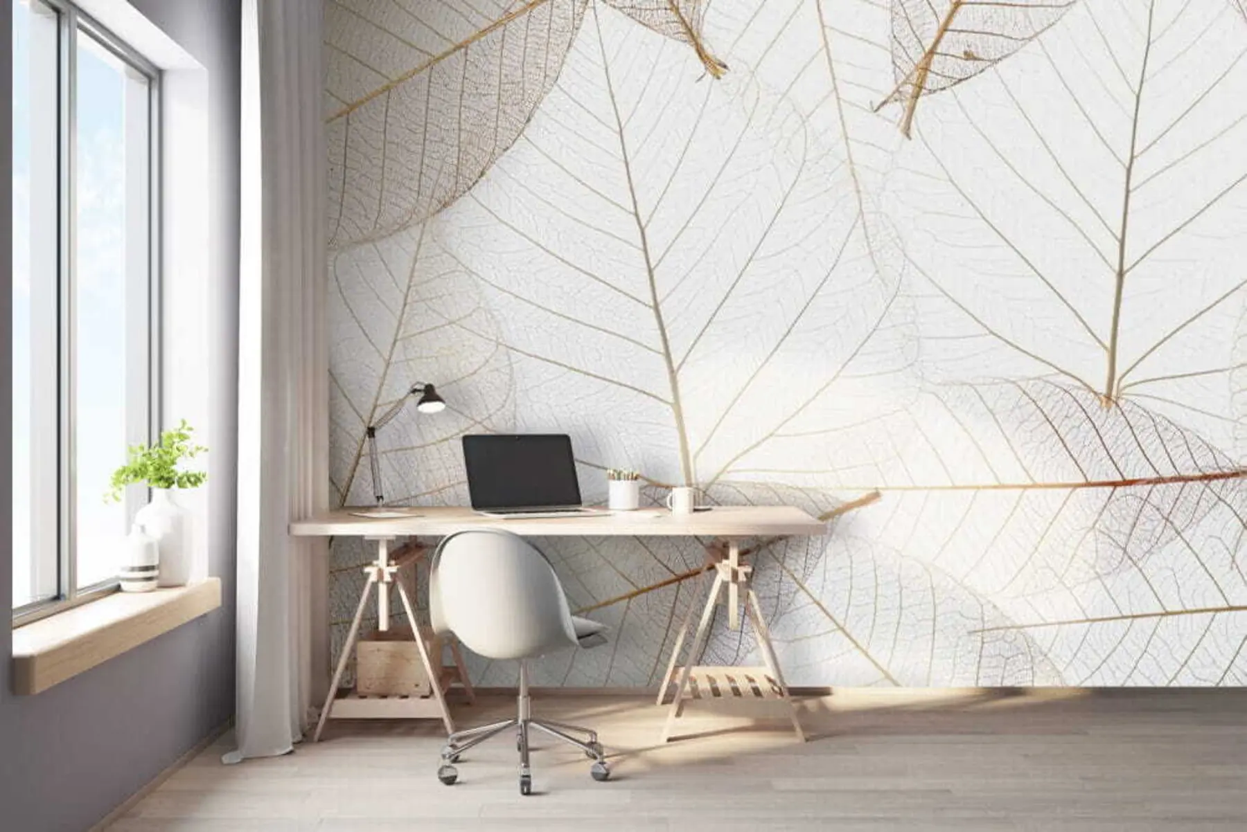 murais de parede Folhas transparentes u24439