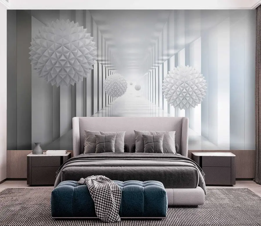 murais de parede Bolas no túnel u24571