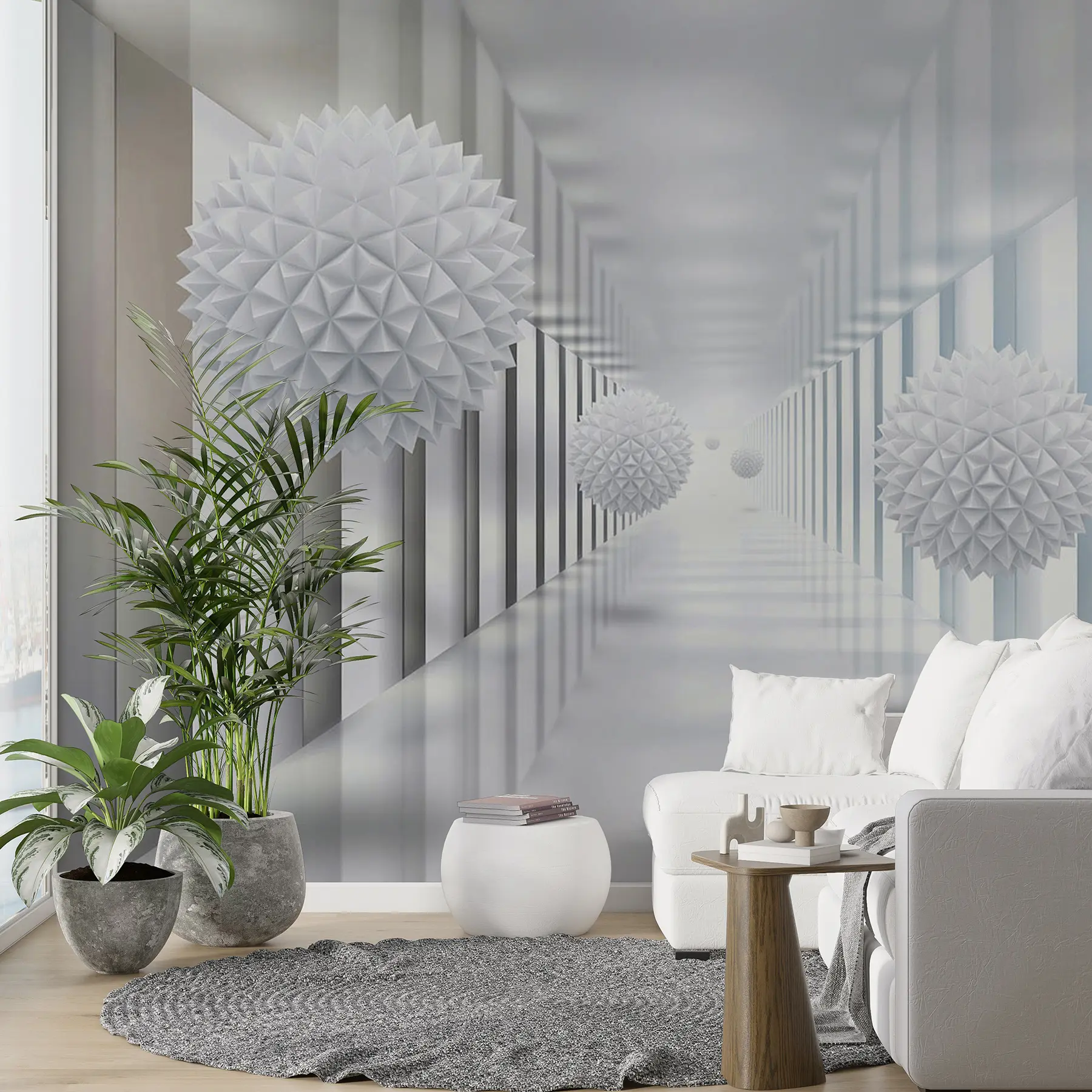 murais de parede Bolas no túnel u24571