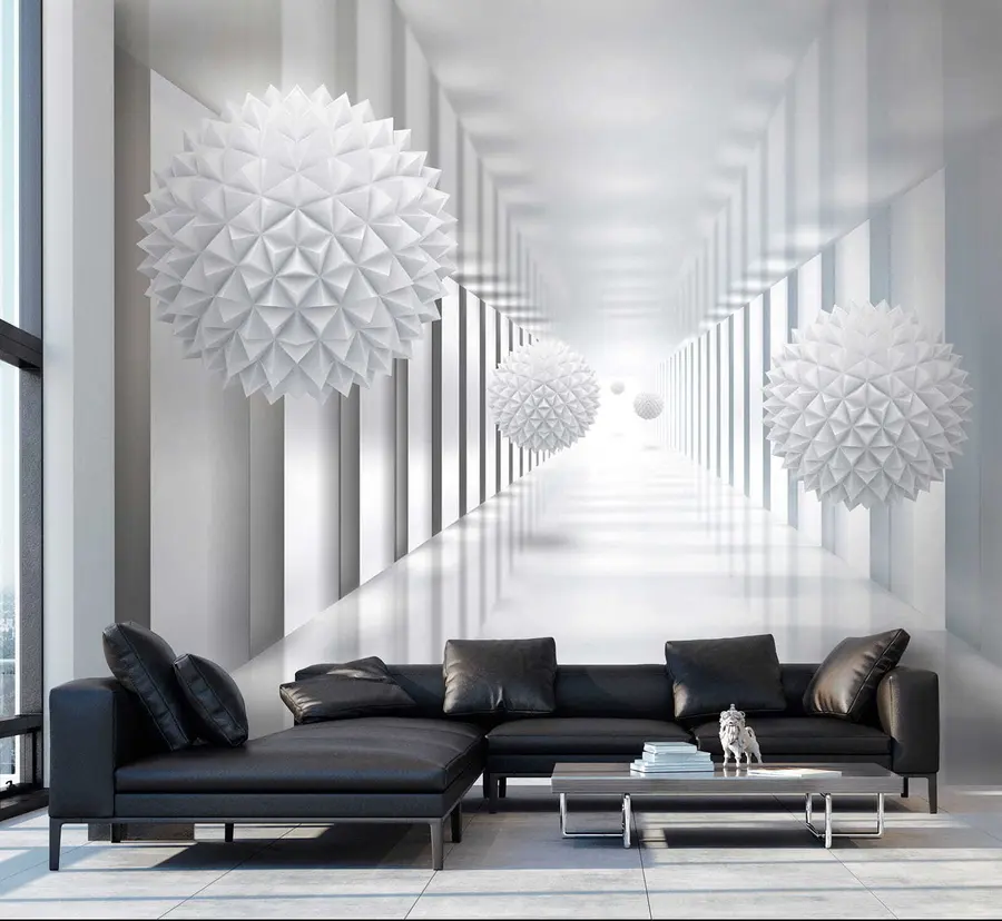 murais de parede Bolas no túnel u24571