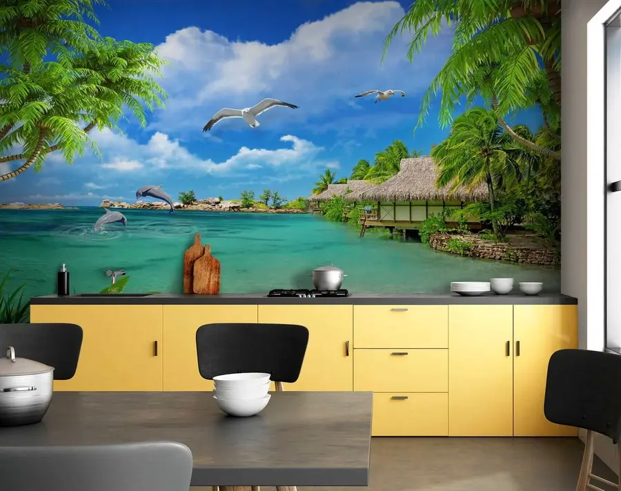 murais de parede Ilha paraiso u26969