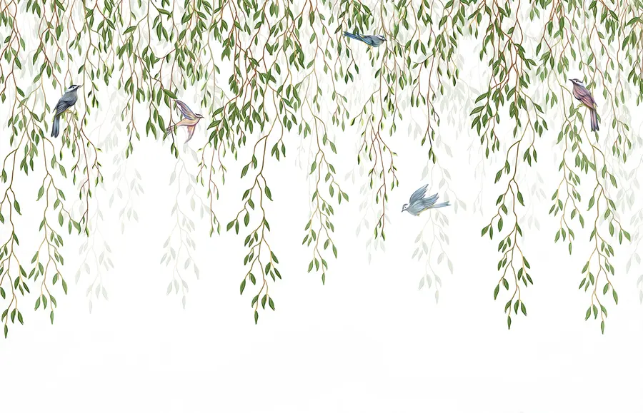 murais de parede Os ramos de salgueiro u28344