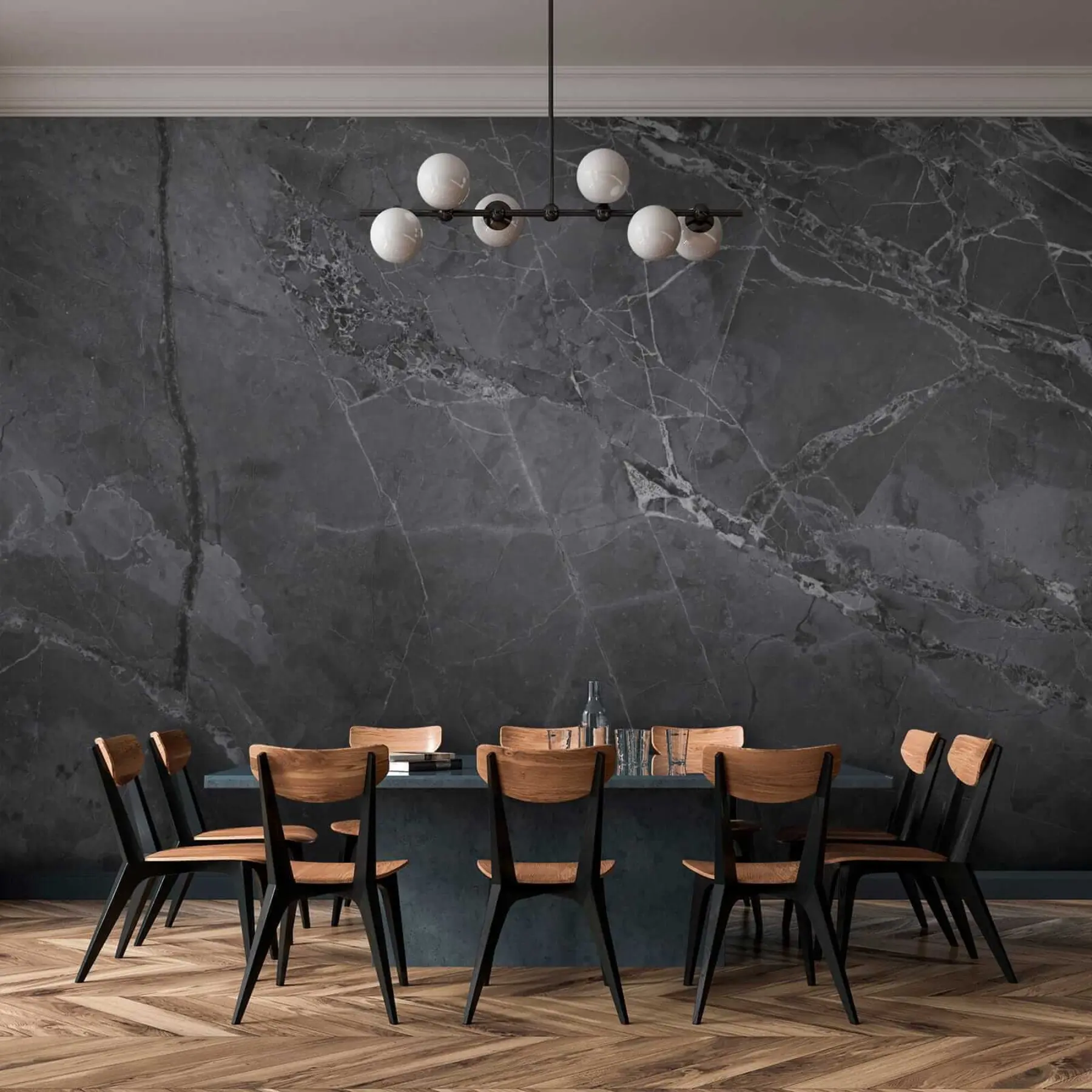 murais de parede Mármore cinza escuro u29912