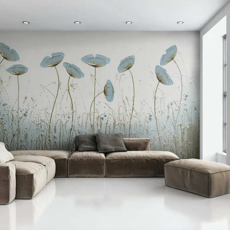 murais de parede Papoulas. Pinturas à óleo u34867