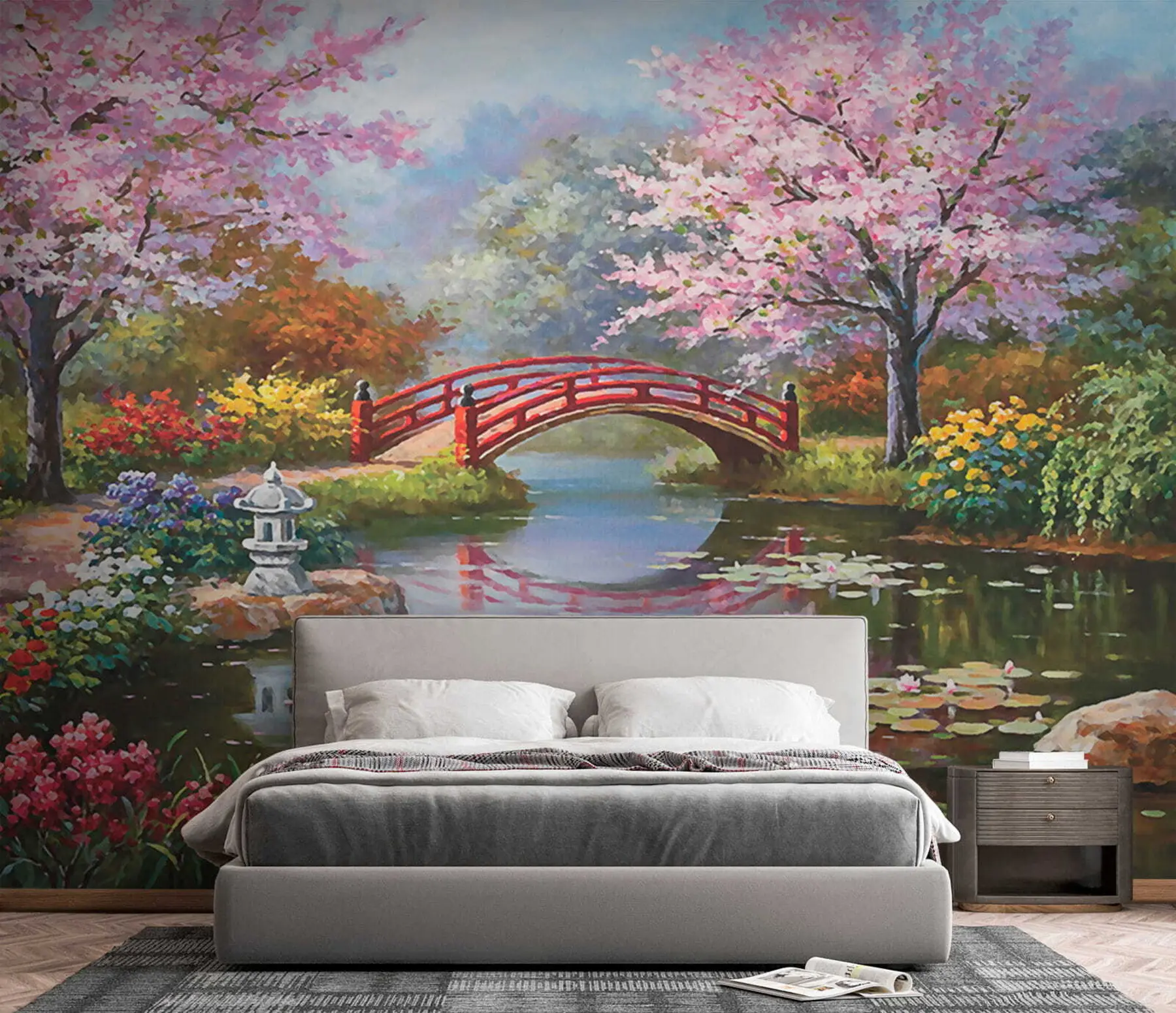 murais de parede Jardim japonês u35418