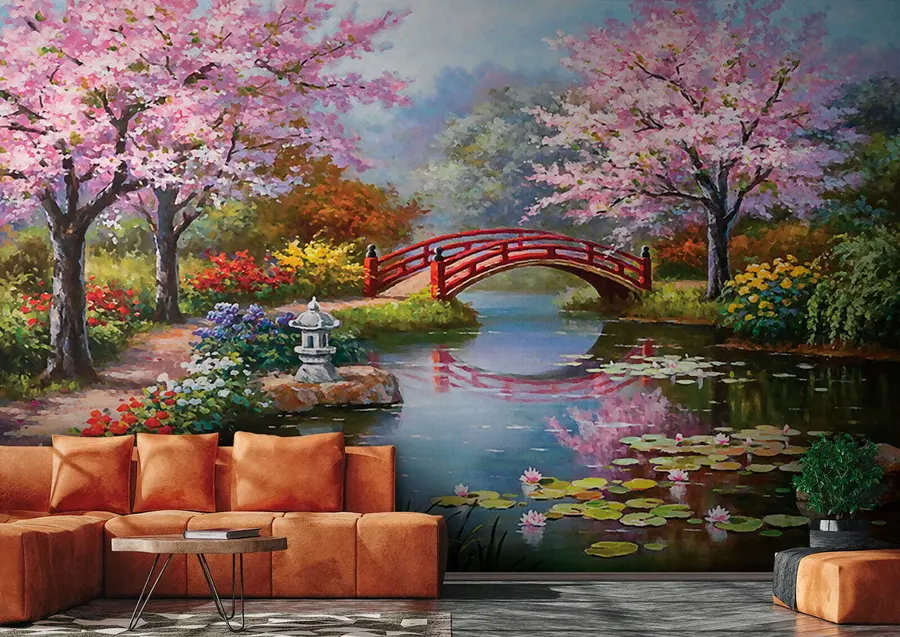 murais de parede Jardim japonês u35418