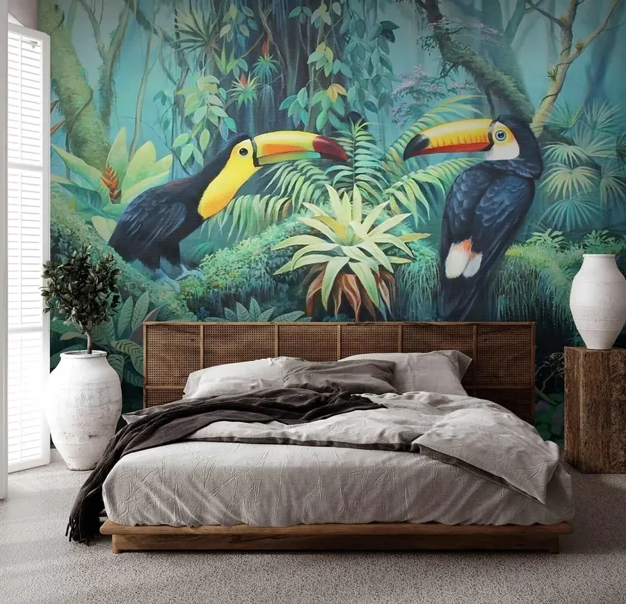 murais de parede Tukans na selva u36358