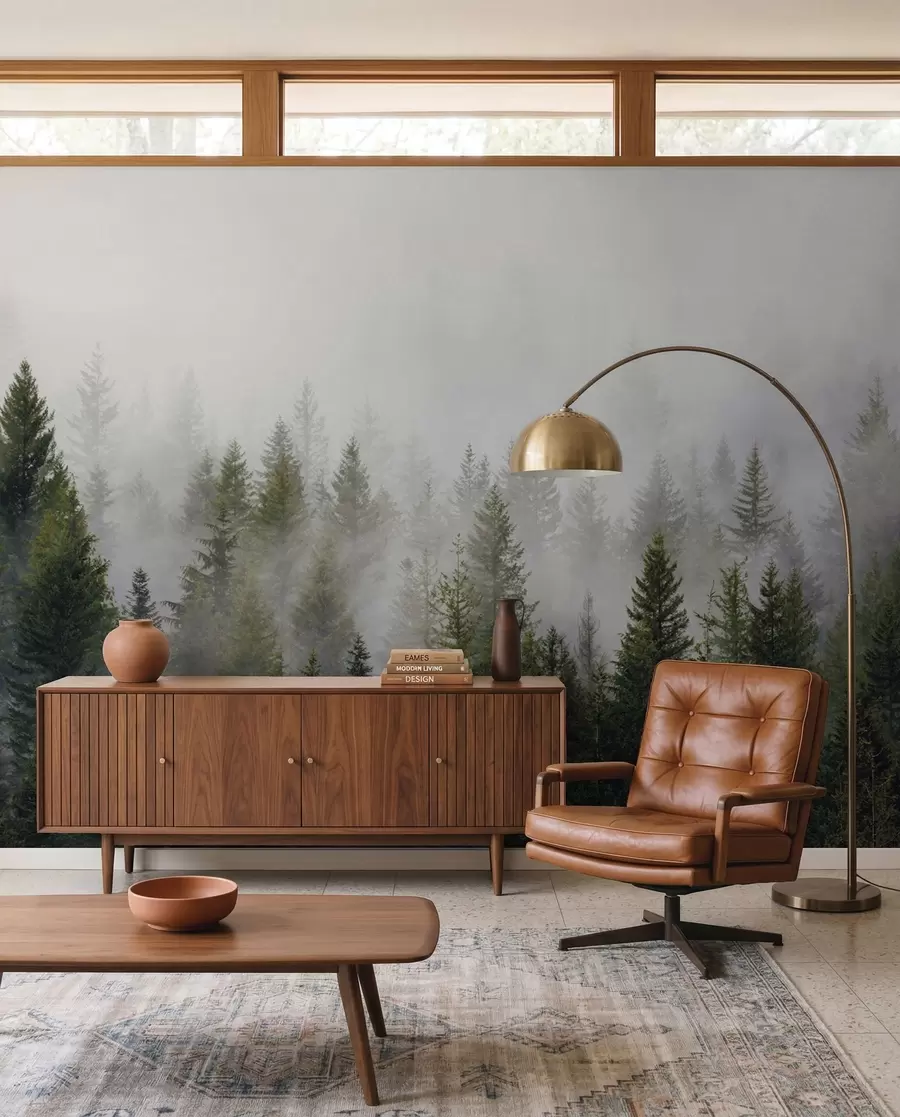 murais de parede Floresta na névoa u37073