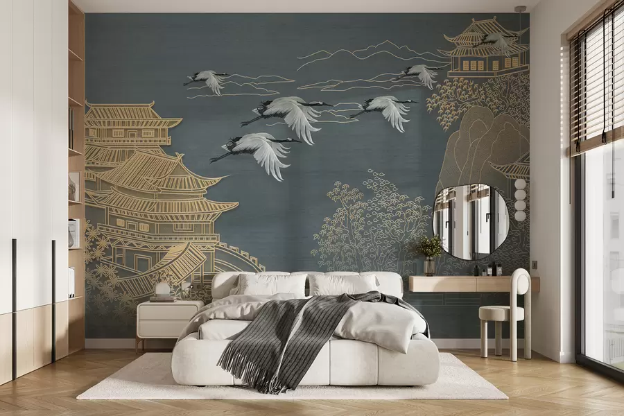 murais de parede Desenho estilo japonês u38720