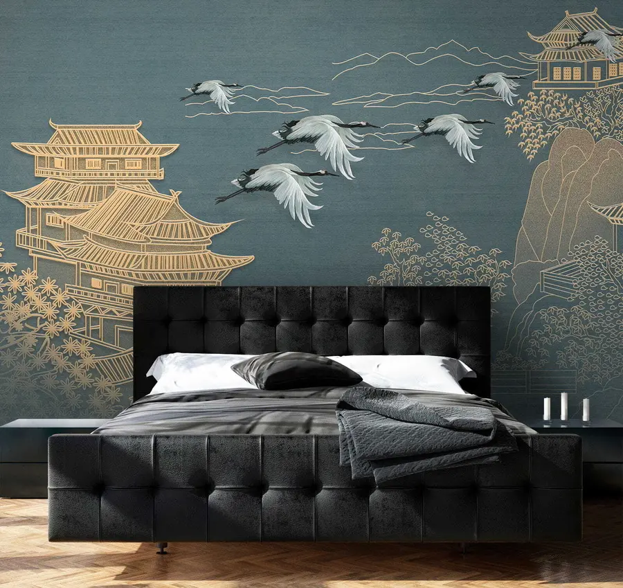 murais de parede Desenho estilo japonês u38720