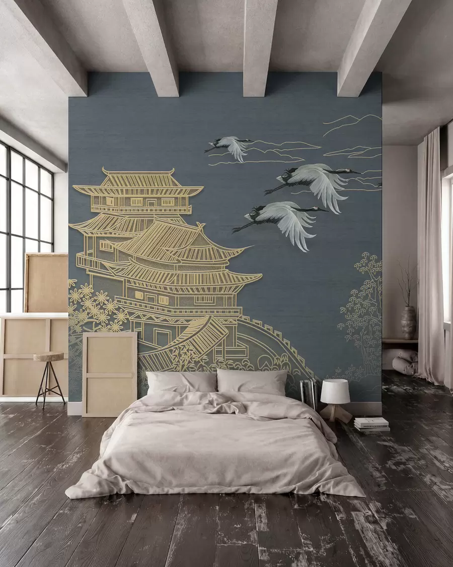 murais de parede Desenho estilo japonês u38720