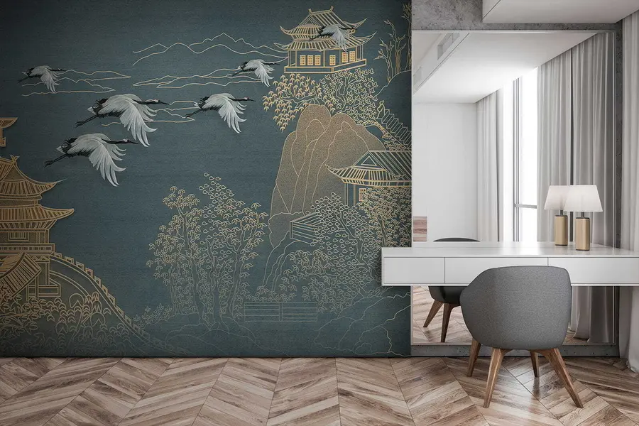 murais de parede Desenho estilo japonês u38720