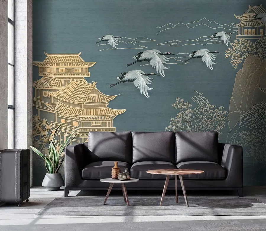 murais de parede Desenho estilo japonês u38720