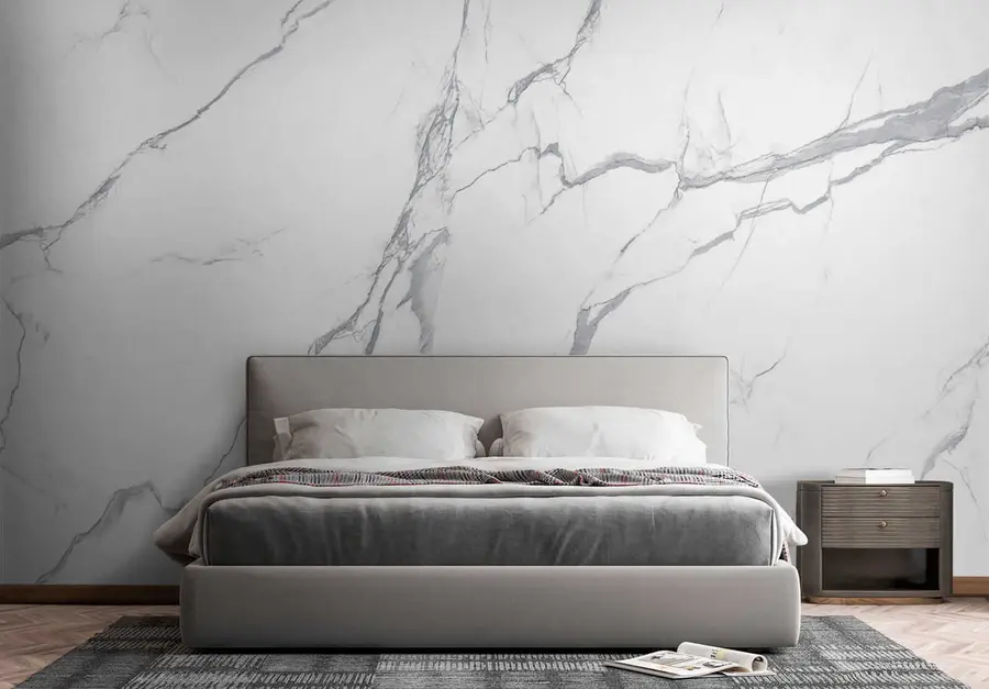 murais de parede Mármore branco u42049