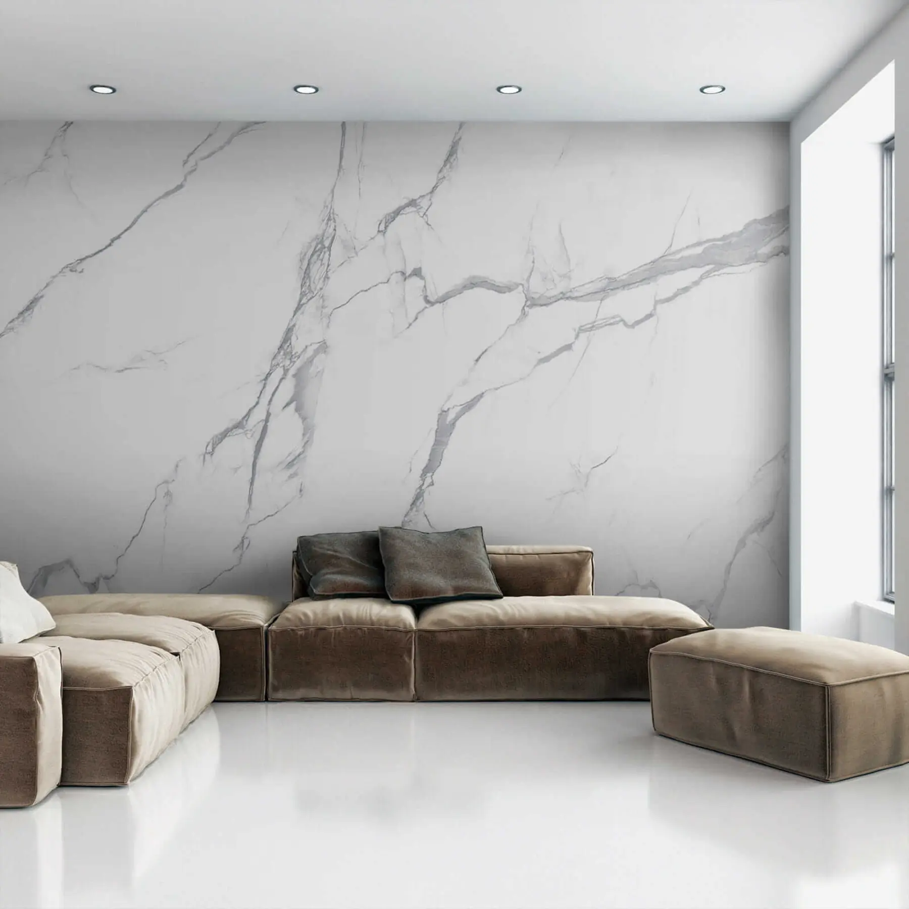 murais de parede Mármore branco u42049