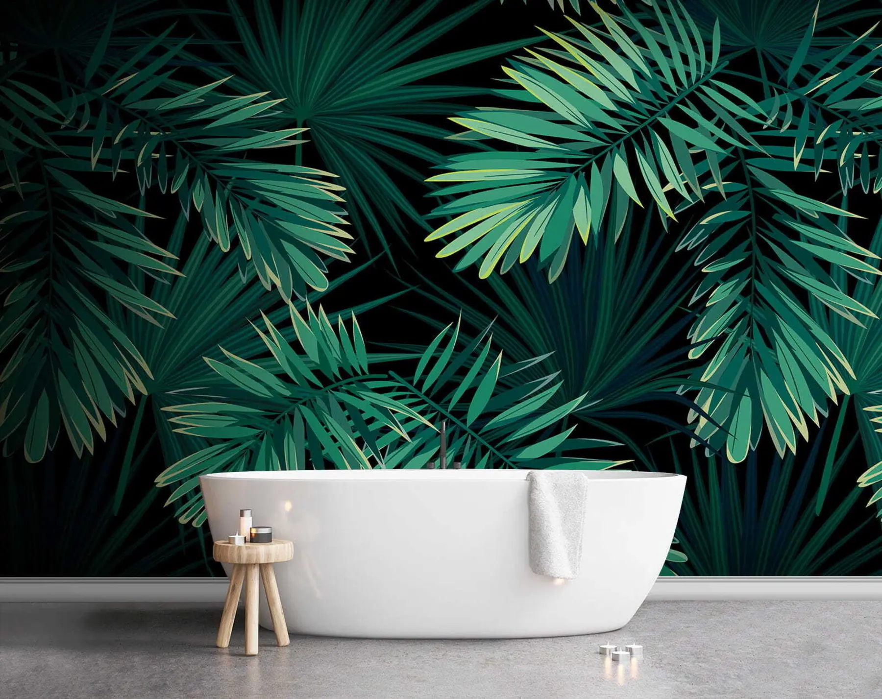 murais de parede Palmeiras verdes u43269