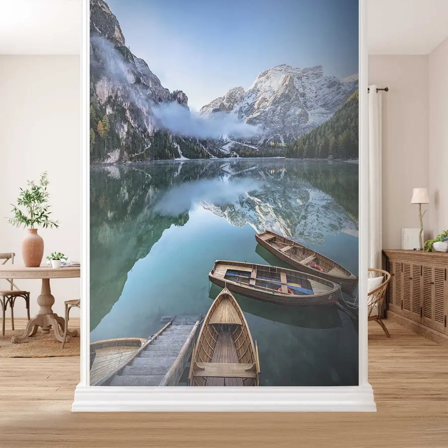 murais de parede Paisagem com barcos u44826