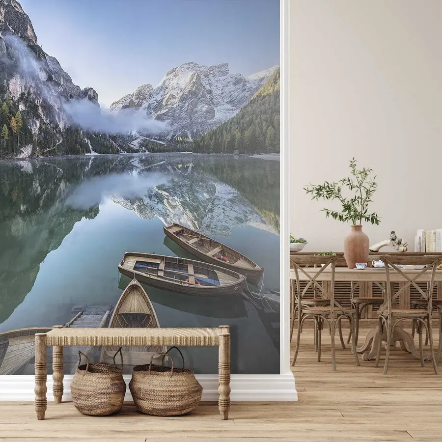 murais de parede Paisagem com barcos u44826