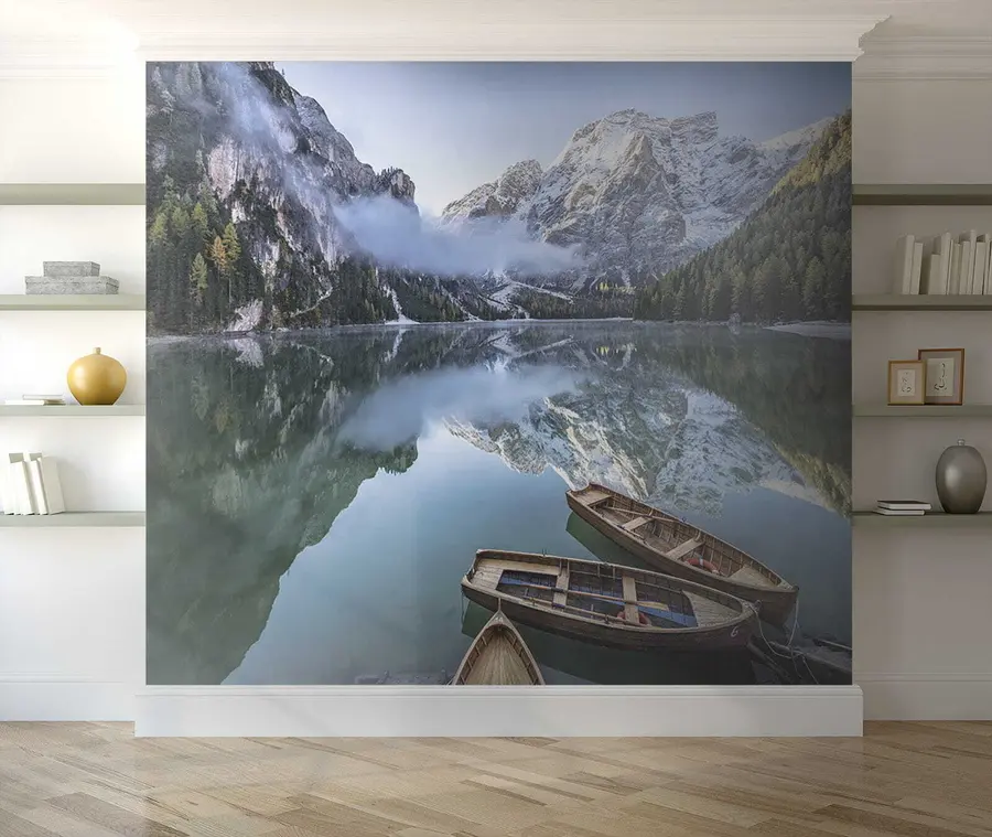 murais de parede Paisagem com barcos u44826