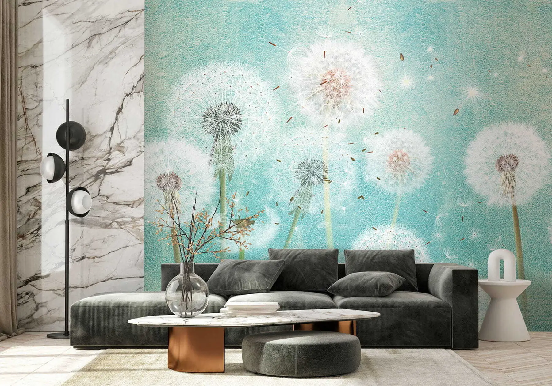 murais de parede Dentes-de-leão fofos u46357