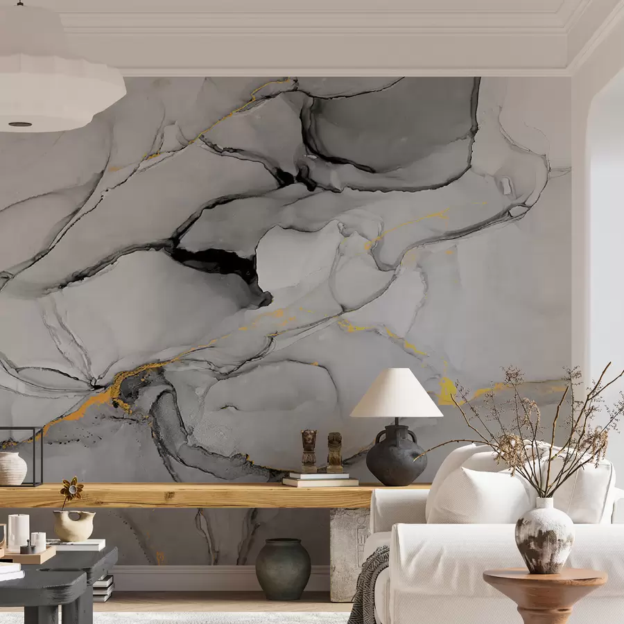 murais de parede Mármore cinza u49256
