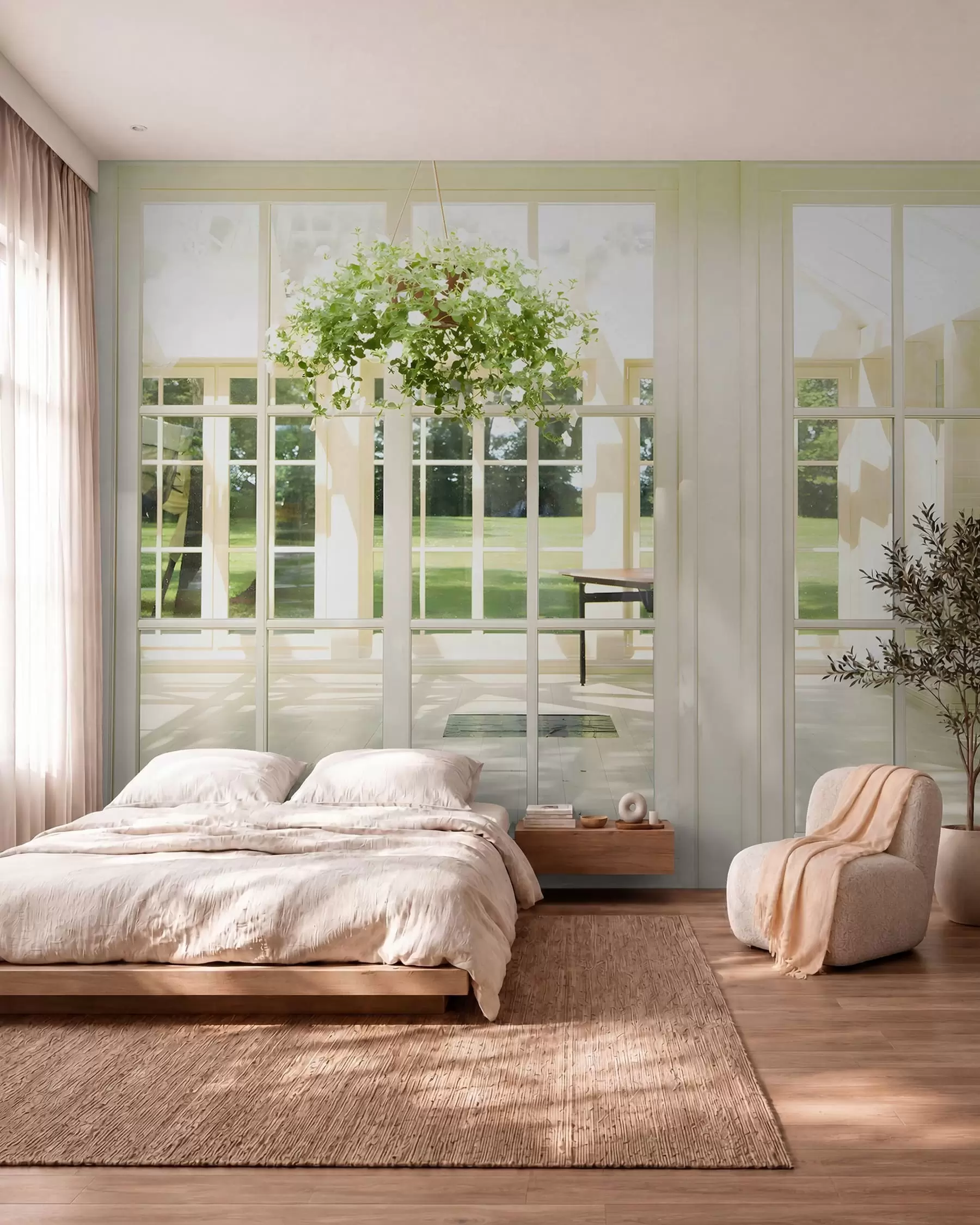 murais de parede Jardim de inverno ao sol u52614
