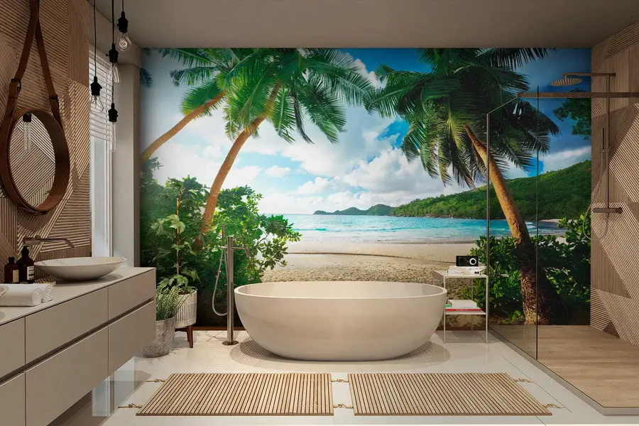 murais de parede Descanse sob as palmeiras u53753