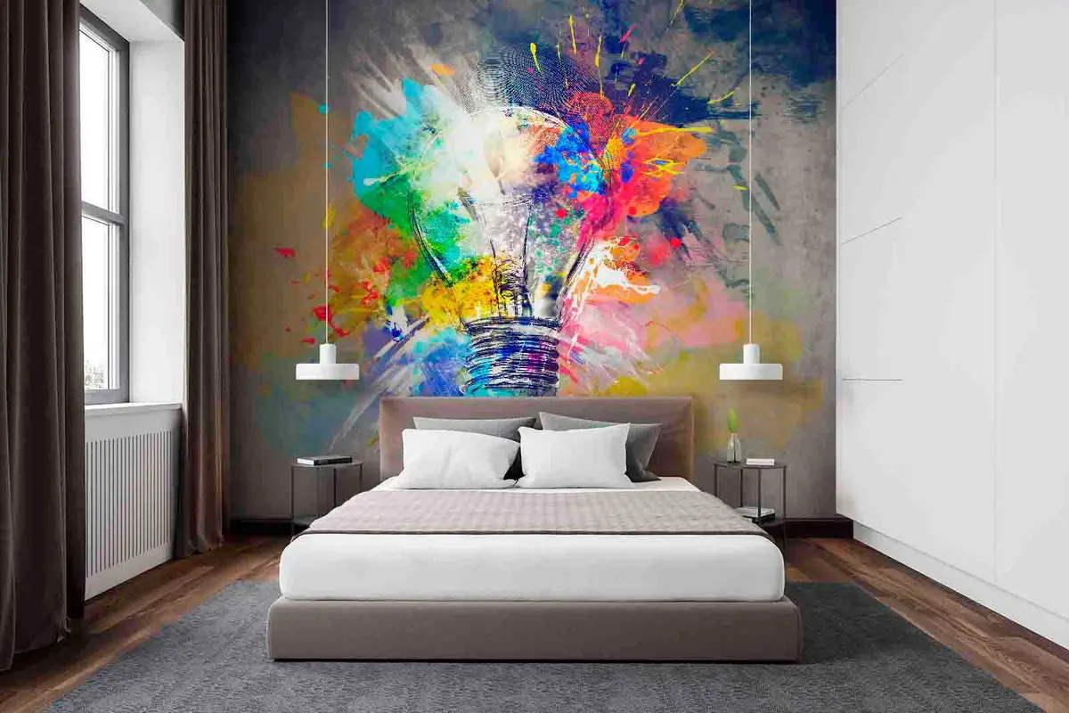 murais de parede Nascimento de uma ideia, abstração u53882