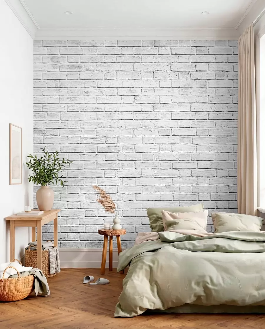 murais de parede Tijolo branco u54004