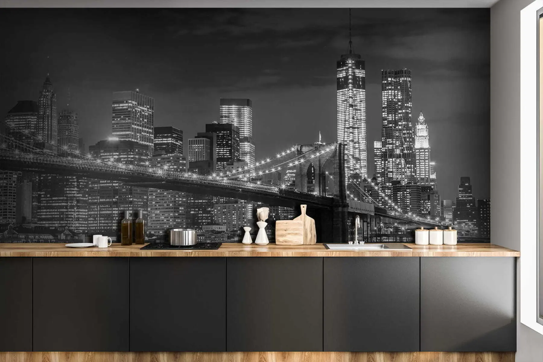 murais de parede Cidade noturna u56428