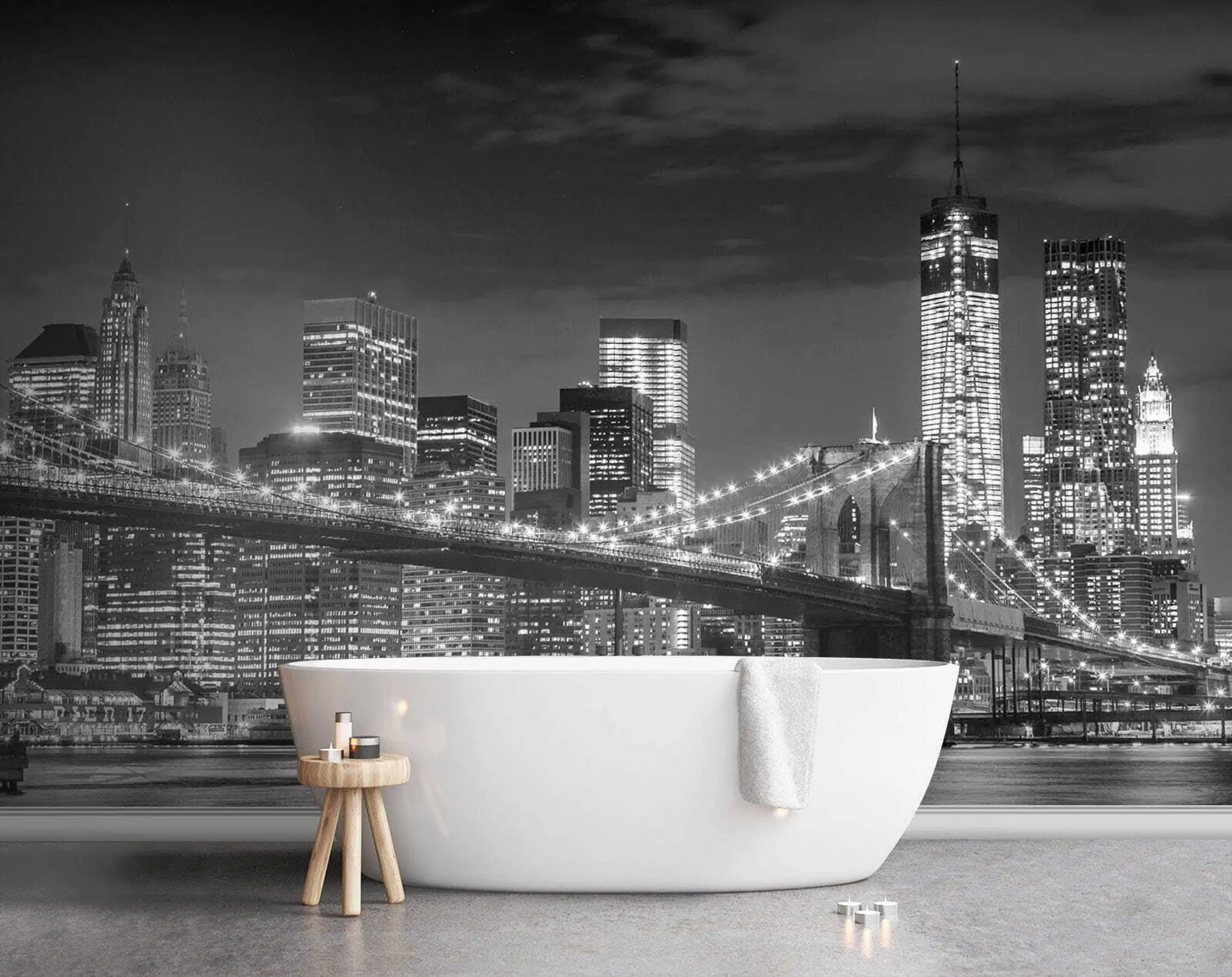 murais de parede Cidade noturna u56428