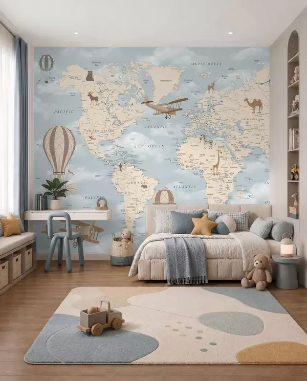 Do mapa do mundo infantil