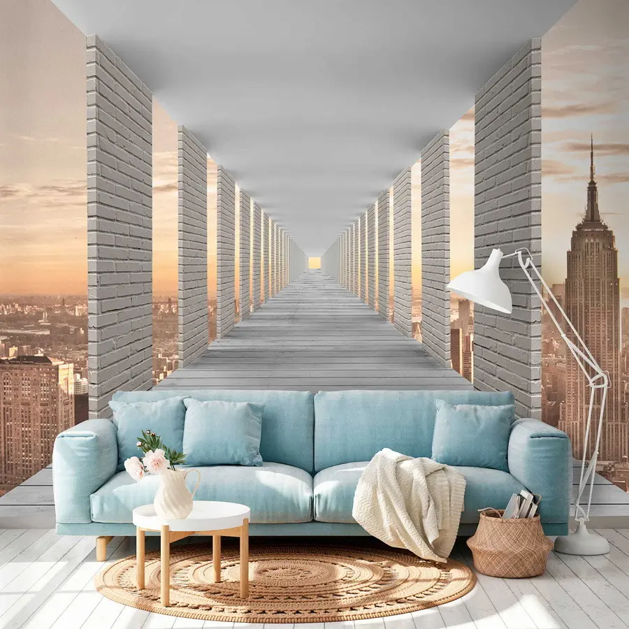 murais de parede Túnel com vista para Nova York u59788