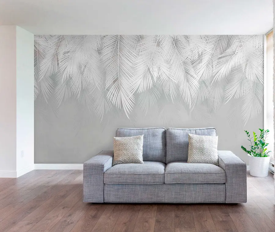 murais de parede Ramos de palmeira pendurados u60201