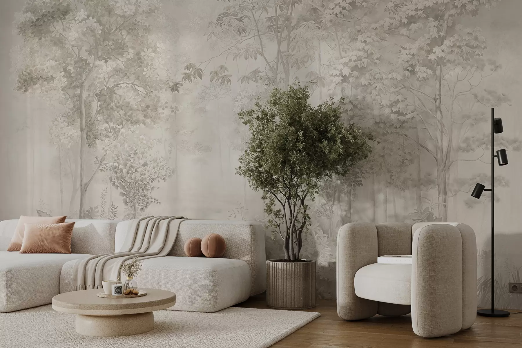 murais de parede Floresta charmosa u78448