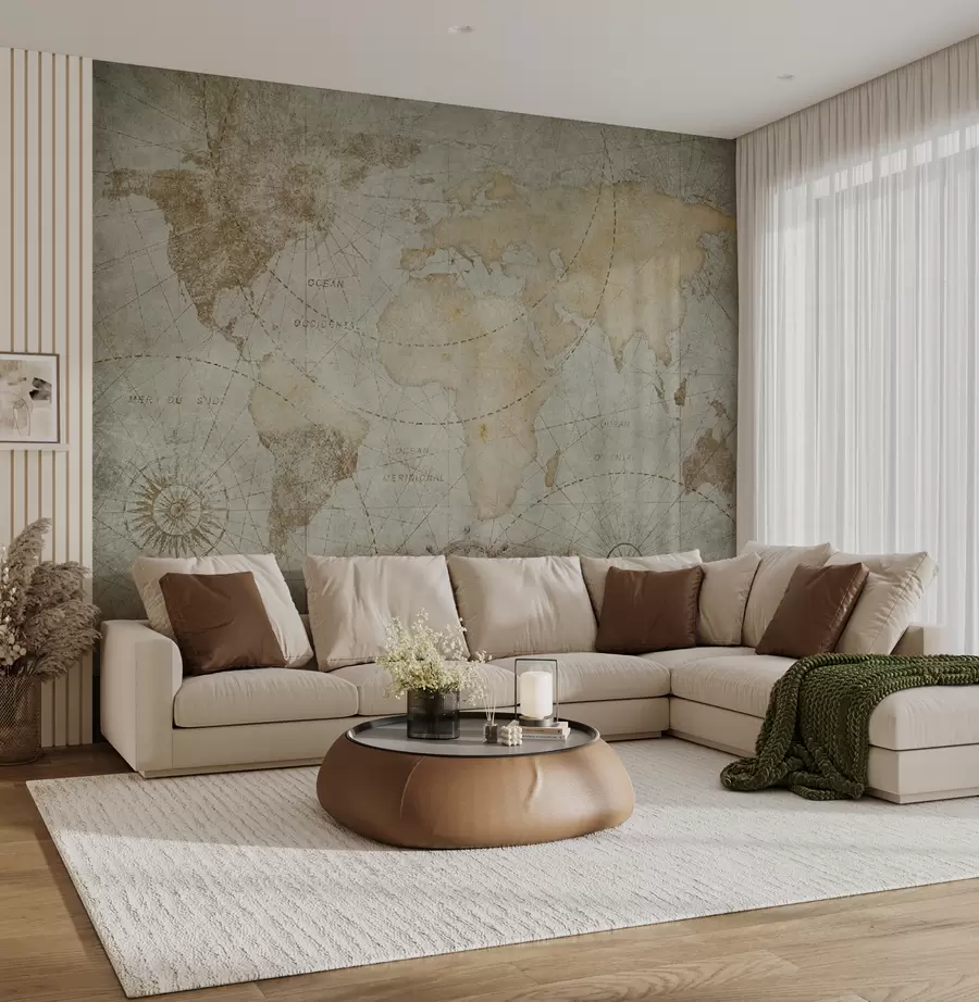 murais de parede Mapa antigo u71325