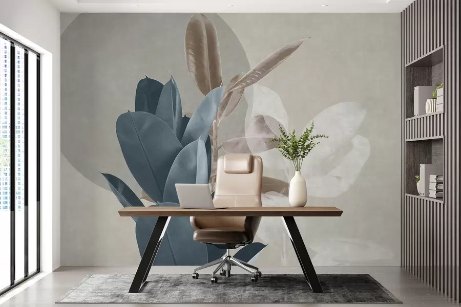 murais de parede Ficus no fundo da parede grunge u71334