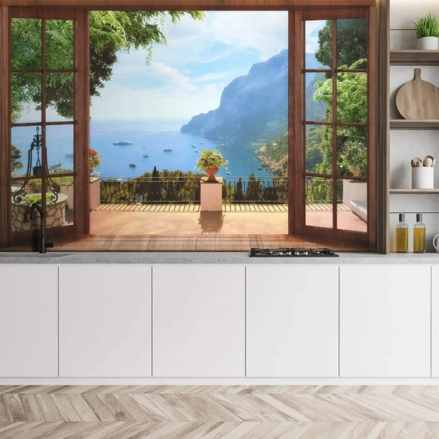 murais de parede Água, céu e nuvem u18229