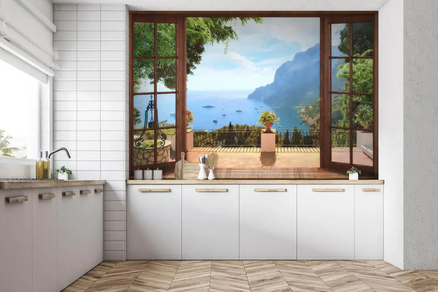 murais de parede Água, céu e nuvem u18229